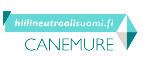 Logo, jossa lukee Canemure hiilineutraalisuomi.fi.